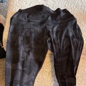 Black Lululemon Camouflage Leggings
